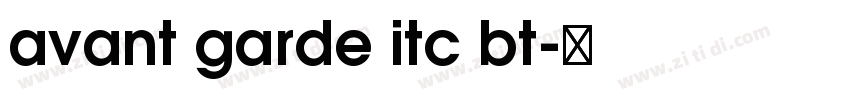 avant garde itc bt字体转换